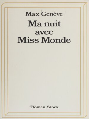cover image of Ma nuit avec Miss Monde